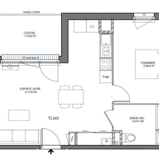  Annonces BOURG : Apartment | BOURG-EN-BRESSE (01000) | 43 m2 | 159 700 € 