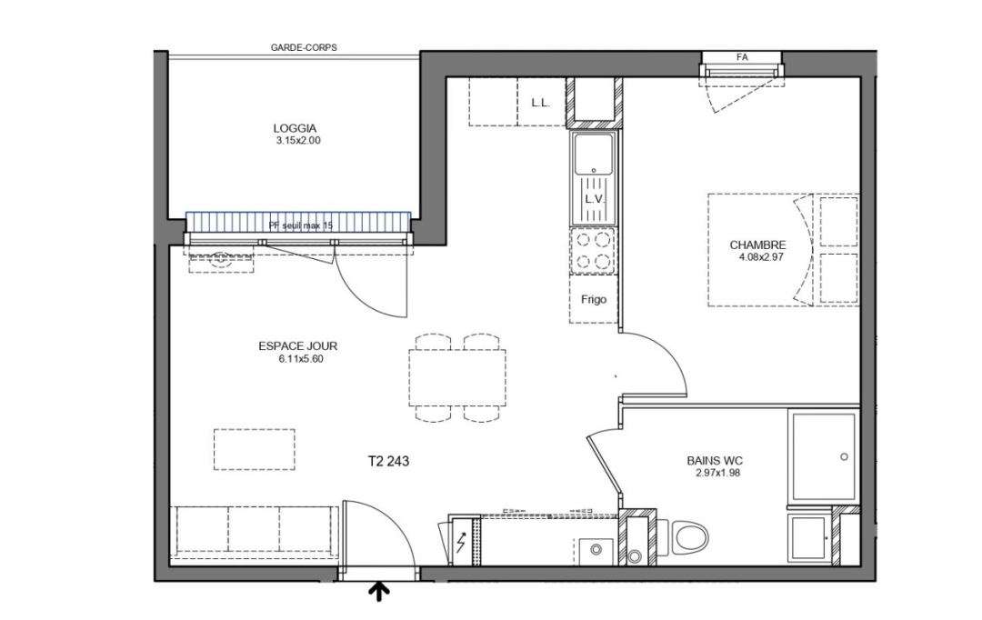 Annonces BOURG : Appartement | BOURG-EN-BRESSE (01000) | 43 m2 | 159 700 € 